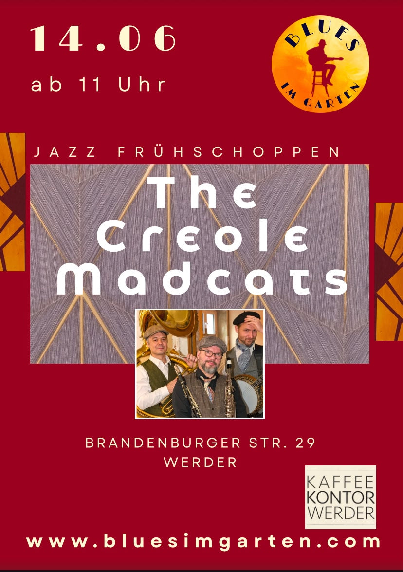 BLUES IM GARTEN FESTIVAL - Einzelticket Tag 3 - Jazz Frühschoppen 14.06.2026