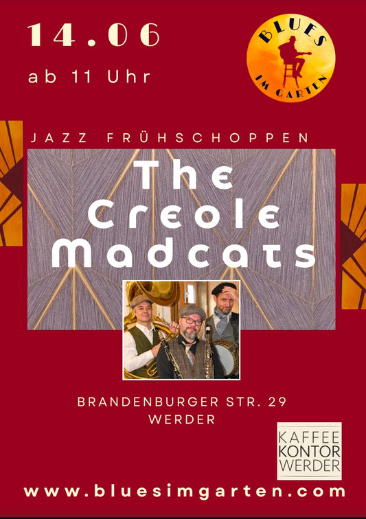 BLUES IM GARTEN FESTIVAL - Einzelticket Tag 3 - Jazz Frühschoppen 14.06.2026